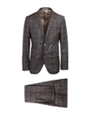 PAOLONI PAOLONI MAN SUIT COCOA SIZE 42 VIRGIN WOOL, POLYESTER, POLYAMIDE, SILK, VISCOSE