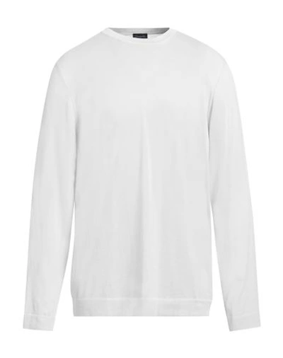 Drumohr Man Sweater Light Grey Size 44 Cotton
