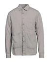 Aspesi Man Shirt Grey Size L Linen