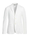 Daniele Alessandrini Homme Man Blazer White Size 40 Polyester, Elastane