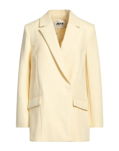 Maison Rabih Kayrouz Woman Blazer Cream Size 8 Cotton In White