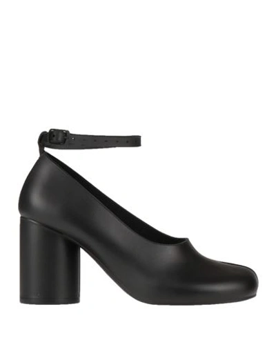 Maison Margiela Woman Pumps Black Size 11 Rubber