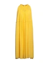 Rochas Woman Midi Dress Yellow Size 6 Silk