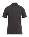 Barba Napoli Man Polo Shirt Steel Grey Size 46 Cotton