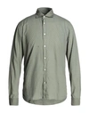 Mastricamiciai Man Shirt Military Green Size 17 Cotton