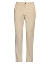 Trussardi Man Pants Beige Size 28 Cotton, Elastane In Beige