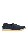 ANDREA VENTURA FIRENZE ANDREA VENTURA FIRENZE MAN LOAFERS NAVY BLUE SIZE 8.5 NATURAL RAFFIA, LEATHER