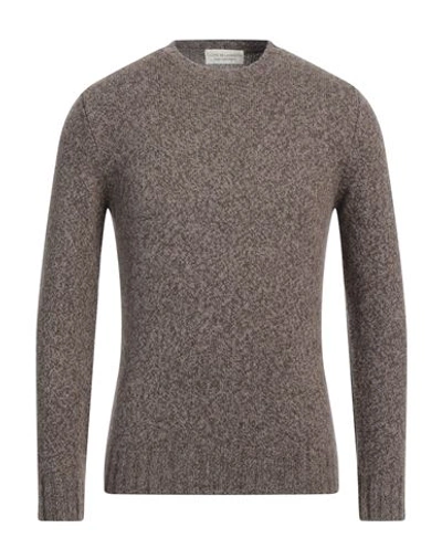 Filippo De Laurentiis Man Sweater Cocoa Size 38 Merino Wool, Cashmere In Brown