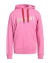 Isabel Marant Man Sweatshirt Fuchsia Size M Cotton, Polyester In Pink