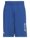 Ea7 Man Shorts & Bermuda Shorts Blue Size Xl Cotton, Polyester In Blue