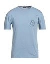 Napapijri Man T-shirt Slate Blue Size 3xl Cotton