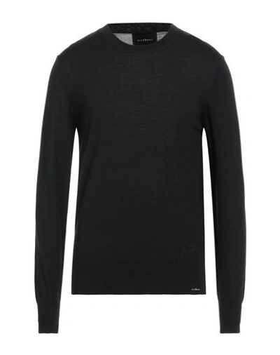 John Richmond Man Sweater Black Size Xl Merino Wool, Acrylic