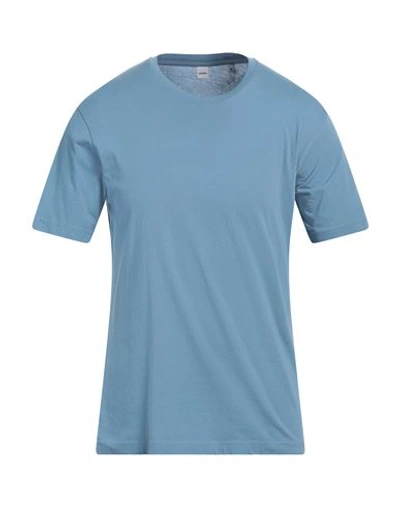 Aspesi Man T-shirt Sky Blue Size Xl Cotton In Blue