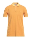 Woolrich Man Polo Shirt Mustard Size S Cotton, Elastane In Yellow
