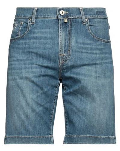 Jacob Cohёn Man Denim Shorts Blue Size 35 Cotton, Linen, Elastane, Polyester