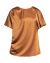 Manila Grace Woman Top Brown Size 8 Polyester