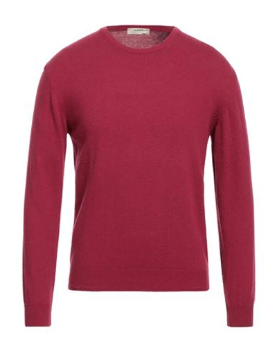 Alpha Studio Man Sweater Garnet Size Xxl Merino Wool, Polyamide, Viscose, Cashmere In Red