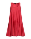 Armani Exchange Woman Mini Dress Red Size 8 Cotton In Red