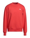 Dickies Man Sweatshirt Red Size M Cotton, Polyester, Elastane