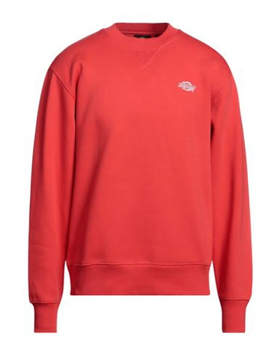 Dickies Man Sweatshirt Red Size Xl Cotton, Polyester, Elastane