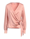 Guess Woman Top Blush Size S Polyester, Elastane In Pink