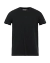 Husky Man T-shirt Black Size 40 Cotton