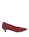 Daniele Ancarani Woman Ballet Flats Red Size 6.5 Textile Fibers In Red