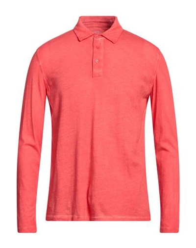 Majestic Filatures Man Polo Shirt Red Size M Cotton, Cashmere