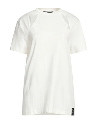 John Richmond Woman T-shirt White Size M Cotton