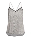 8pm Woman Top Ivory Size S Viscose, Cotton, Polyamide In White