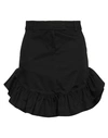 Trussardi Woman Mini Skirt Black Size 10 Cotton, Elastane In Black