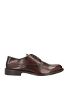 Baldinini Man Lace-up Shoes Cocoa Size 13 Leather In Brown