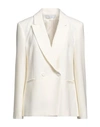 Kaos Woman Blazer Ivory Size 10 Polyester, Elastane In White