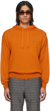 VIVIENNE WESTWOOD ORANGE VIRGIN WOOL HOODIE