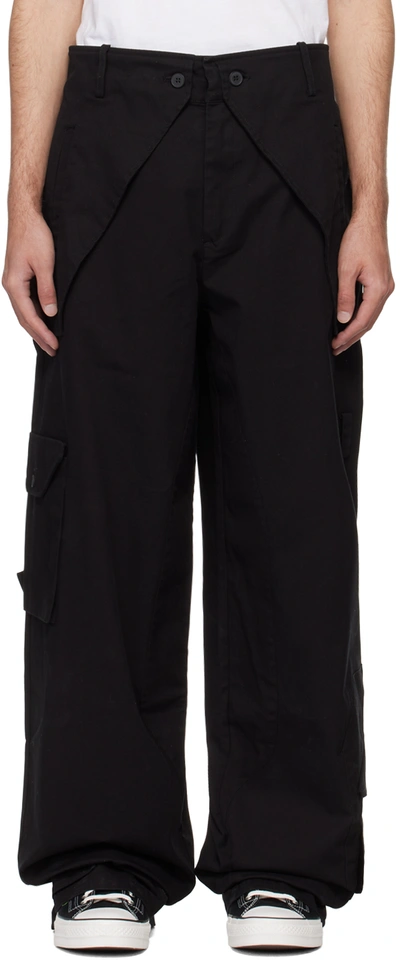 A-cold-wall* Black Paneled Cargo Pants