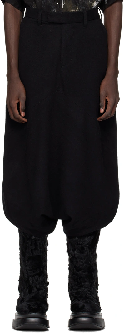 Julius Black Geometric Trousers