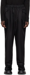 Julius Gas Mask Skinny Cargo Trousers In Black