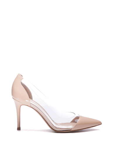 Gianvito Rossi Sheer Effect Court Shoes In Color Carne Y Neutral