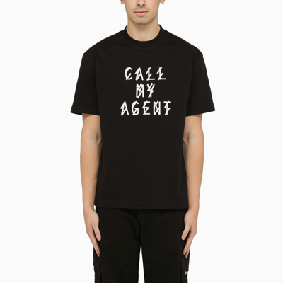44 LABEL GROUP 44 LABEL GROUP CALL MY AGENT T SHIRT BLACK