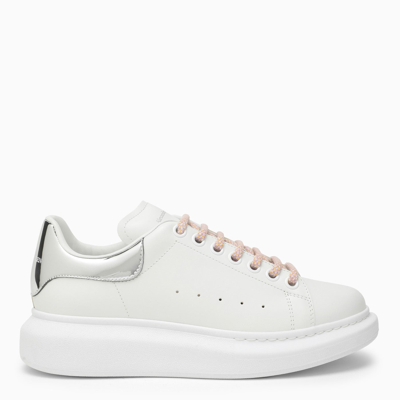 Alexander Mcqueen White And Silver Oversized Trainers