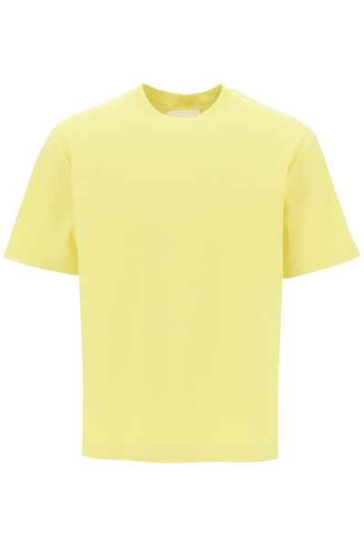 Closed Crew-neck T-shirt In Yellow