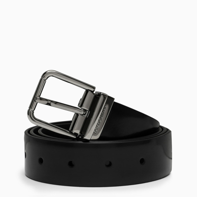Dolce & Gabbana Dolce&gabbana Black Leather Belt