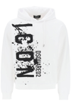 DSQUARED2 DSQUARED2 COOL FIT HOODIE WITH ICON SPLASH PRINT