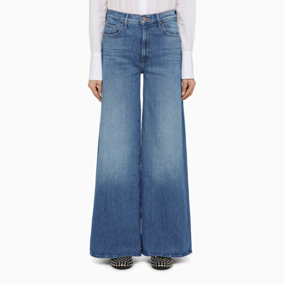 Mother The Undercover High-rise Wide-leg Jeans In Light Blue