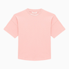 PALM ANGELS PALM ANGELS PINK COTTON T SHIRT WITH LOGO