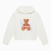 PALM ANGELS PALM ANGELS WHITE COTTON SWEATSHIRT WITH PRINT