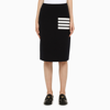 Thom Browne Striped Waffle-knit Wool-blend Pencil Skirt
