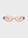 CHARLES & KEITH GABINE RECYCLED ACETATE OVAL SUNGLASSES