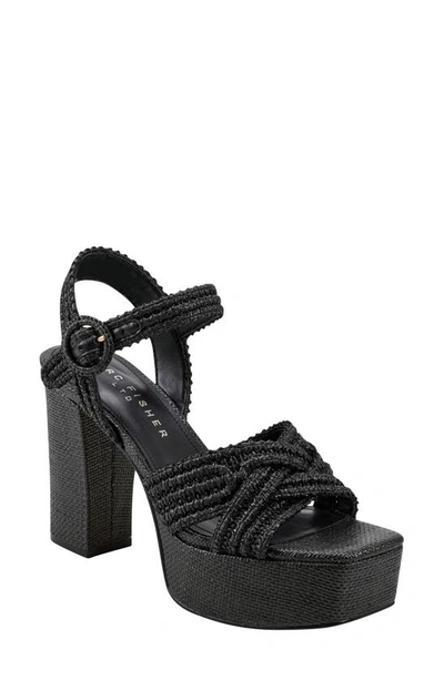 Marc Fisher Ltd Chesse Platform Sandal In Black