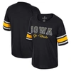 Colosseum Women's  Black Iowa Hawkeyes I'm Gliding Here Rhinestone T-shirt In Black